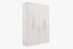 Guarda roupa solteiro 4 portas 3 gavetas ubatuba 100% mdf
