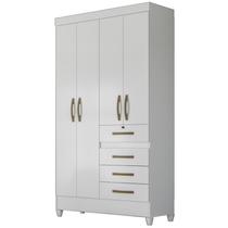 Guarda Roupa Solteiro 4 Portas 8704 Branco Flex Moval