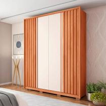 Guarda-Roupa Solteiro 4 Portas Bater 3 Gavetas Apollo Caemmun Roupeiro