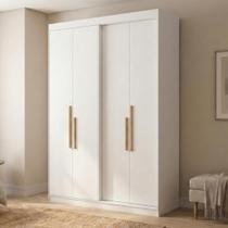 Guarda Roupa Solteiro 4 Portas e 2 Gavetas 100% MDF Manila Branco Ártico Guarda Roupa Solteiro 4 Portas e 2 Gavetas 100% MDF Manila Branco Ártico