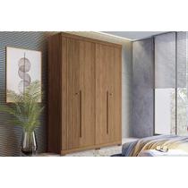 Guarda Roupa Solteiro 4 Portas e 2 Gavetas c/ Pés Buriti Jatoba - Santos Andirá