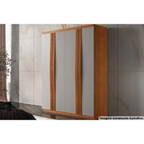 Guarda Roupa Solteiro 4 Portas e 2 Gavetas Grécia Naturale/Off White - Rufato Guarda Roupa Solteiro 4 Portas e 2 Gavetas Grécia Naturale/Off White - Rufato