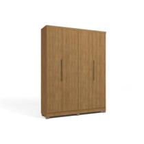 Guarda Roupa Solteiro 4 Portas e 3 Gavetas Duo H554 Queen - Suede Freijó - Kappesberg