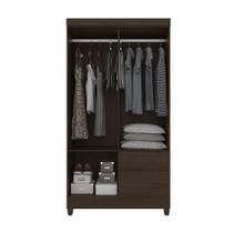 Guarda Roupa Solteiro 4 Portas Lotus Ébano Touch Baby Home-Demóbile