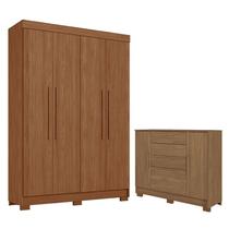 Guarda Roupa Solteiro 4 Portas Sarandi com Cômoda Pinhais Jatoba - Santos Andirá Guarda Roupa Solteiro 4 Portas Sarandi com Cômoda Pinhais Jatoba - Santos Andirá