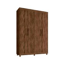 Guarda Roupa Solteiro 4 Pts 3 Gvs Pádua - (Jacarandá)