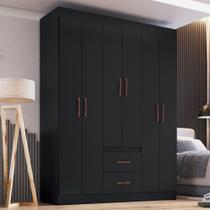 Guarda Roupa Solteiro 6 Portas 2 Gavetas Montevideu Doripel