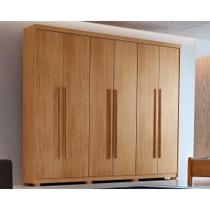 Guarda Roupa Solteiro 6 Portas e 2 Gavetas c/ Pés Hawaii Naturale - Rufato Guarda Roupa Solteiro 6 Portas e 2 Gavetas c/ Pés Hawaii Naturale - Rufato