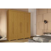 Guarda Roupa Solteiro 6 Portas e 3 Gavetas Paolla Cinamomo - ACP Guarda Roupa Solteiro 6 Portas e 3 Gavetas Paolla Cinamomo - ACP