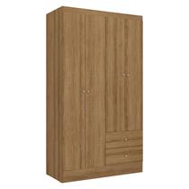 Guarda Roupa Solteiro Astro 4 Portas Almendra Acetinado - THB