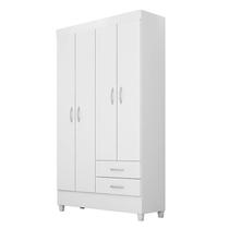 Guarda Roupa Solteiro Astro 4 Portas e 2 Gavetas Flex Branco - Demóbile Guarda Roupa Solteiro Astro 4 Portas e 2 Gavetas Flex Branco - Demóbile