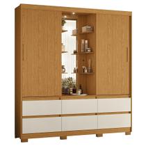 Guarda Roupa Solteiro Atena 2 Portas 6 Gavetas Flex com LED Móveis Albatroz Guarda Roupa Solteiro Atena 2 Portas 6 Gavetas Flex com LED Móveis Albatroz