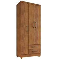 Guarda Roupa Solteiro Barcelona 3 Portas 2 Gavetas Cedro - Saga Decor