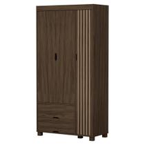 Guarda Roupa Solteiro Bela 3 Portas de Bater 2 Gavetas Mdf Chocolate Milani Movelaria Guarda Roupa Solteiro Bela 3 Portas de Bater 2 Gavetas Mdf Chocolate Milani Movelaria