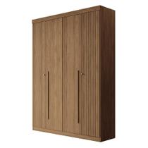 Guarda Roupa Solteiro Buriti Ripado 4 Portas - Santos Andirá