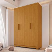 Guarda Roupa Solteiro Canadá 4 Portas 100 MDF Linhamobília Acp Móveis