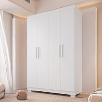 Guarda Roupa Solteiro Canadá 4 Portas 100 MDF Linhamobília Acp Móveis