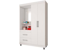 Guarda Roupa Solteiro CAP2322 Branco - Araplac Guarda Roupa Solteiro CAP2322 Branco - Araplac