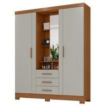 Guarda Roupa Solteiro Capelinha Premium 3 Portas de Bater 3 Gavetas Guarda Roupa Solteiro Capelinha Premium 3 Portas de Bater 3 Gavetas