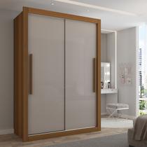 Guarda-Roupa Solteiro Cardiff 2 Portas 2 Gavetas Cinamomo/Off White - Panorama Móveis Guarda-Roupa Solteiro Cardiff 2 Portas 2 Gavetas Cinamomo/Off White - Panorama Móveis