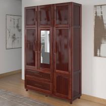 Guarda-Roupa Solteiro Ceará 7 Portas 2 Gavetas 2 Prateleiras com Espelho Mel - Rodmóveis