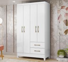 Guarda Roupa Solteiro Chile Branco Moval