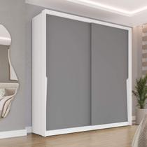 Guarda Roupa Solteiro com 2 Portas de Correr e 2 Gavetas 240826 Linha Porto Politorno Móveis