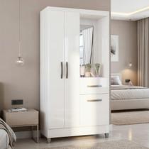 Guarda Roupa Solteiro com 3 Portas e 1 Gavetas Atlas Poquema
