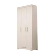 Guarda Roupa Solteiro com 3 Portas e 2 Gavetas Lana ACP MÓVEIS Branco - 100% MDF