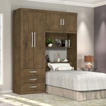 Guarda-Roupa Solteiro com Cabeceira 4 Portas Cancun Yescasa