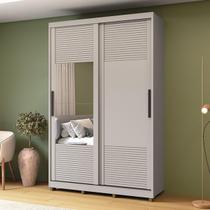 Guarda-Roupa Solteiro com Espelho 2 Portas Correr 3 Gavetas 150cm Multimóveis CR35399