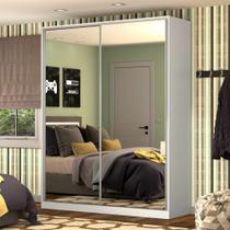 Guarda Roupa Solteiro com Espelho 2 Portas de Correr Linha Roupeiros Emovell Guarda Roupa Solteiro com Espelho 2 Portas de Correr Linha Roupeiros Emovell