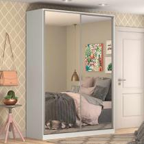 Guarda Roupa Solteiro com Espelho 2 Portas de Correr RC2002 Linha Roupeiros Emovell