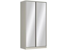 Guarda Roupa Solteiro com Espelho 2 Portas de Correr RC2005 Linha Roupeiros Emovell