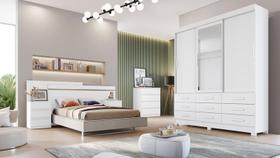 Guarda Roupa Solteiro com Espelho 3 Portas 9 Gavetas - Buriti-Branco - Móveis Novo Horizonte Guarda Roupa Solteiro com Espelho 3 Portas 9 Gavetas - Buriti-Branco - Móveis Novo Horizonte