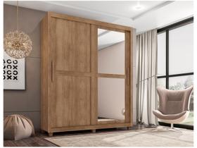 Guarda-roupa Solteiro com Espelho 4 Gavetas 2 Portas de Correr Móveis Lanza Zurique Guarda-roupa Solteiro com Espelho 4 Gavetas 2 Portas de Correr Móveis Lanza Zurique