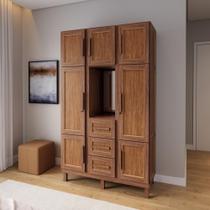 Guarda-roupa Solteiro com Espelho 7 Portas 3 Gavetas Belém Capelinha Guarda-roupa Solteiro com Espelho 7 Portas 3 Gavetas Belém Capelinha