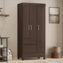 Guarda Roupa Solteiro com Pés 3 Portas 2 Gavetas Wind Demóbile