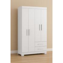 Guarda Roupa Solteiro com Pés 4 Portas 2 Gavetas NT5005 Notável Móveis