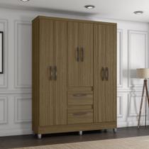 Guarda Roupa Solteiro com Pés 6 Portas 2 Gavetas Capri Poquema Guarda Roupa Solteiro com Pés 6 Portas 2 Gavetas Capri Poquema