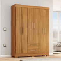 Guarda Roupa Solteiro com Pés 6 Portas 2 Gavetas NT 6015 Notável Móveis Guarda Roupa Solteiro com Pés 6 Portas 2 Gavetas NT 6015 Notável Móveis