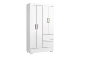 Guarda Roupa Solteiro Compacto 4 Portas 2 Gavetas