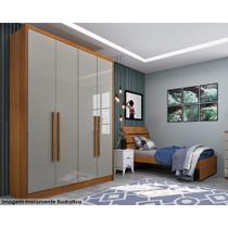 Guarda Roupa Solteiro Dinamarca 4 Portas e 2 Gavetas Cinamomo/Off White - Tcil Móveis Guarda Roupa Solteiro Dinamarca 4 Portas e 2 Gavetas Cinamomo/Off White - Tcil Móveis