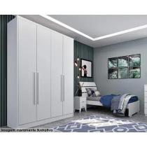 Guarda Roupa Solteiro Dinamarca 4 Portas e 2 Gavetas Neve Tcil Móveis Guarda Roupa Solteiro Dinamarca 4 Portas e 2 Gavetas Neve Tcil Móveis