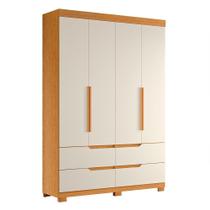 Guarda Roupa Solteiro Doble 4 Portas e 4 Gavetas - Móveis Albatroz Guarda Roupa Solteiro Doble 4 Portas e 4 Gavetas - Móveis Albatroz