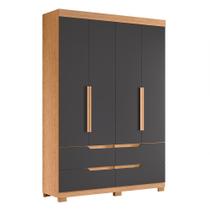 Guarda Roupa Solteiro Doble 4 Portas e 4 Gavetas - Móveis Albatroz Guarda Roupa Solteiro Doble 4 Portas e 4 Gavetas - Móveis Albatroz