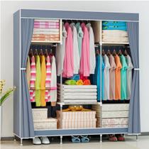 Guarda Roupa Solteiro Dobrável Armário Organizador Cabideiro para Organizar Roupas Calçados Toalhas Arara Roupeiro Pequeno