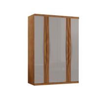 Guarda Roupa Solteiro Dunas Mdf 4 Portas E 2 Gavetas Moderna Naturalle/off White Guarda Roupa Solteiro Dunas Mdf 4 Portas E 2 Gavetas Moderna Naturalle/off White
