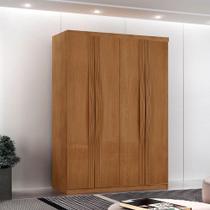 Guarda Roupa Solteiro Dunas Mdf 4 Portas E 2 Gavetas Moderna Naturalle