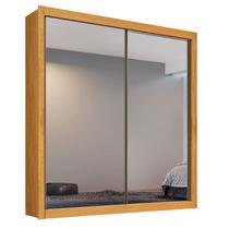 Guarda Roupa Solteiro Espelhado 2 Portas 4 Gavetas - Zurique-Peroba - Móveis Europa Guarda Roupa Solteiro Espelhado 2 Portas 4 Gavetas - Zurique-Peroba - Móveis Europa